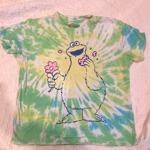 Target Cookie Monster Tie-Dye Graphic Tee